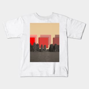 Serenity View, Minimalist Landscape Kids T-Shirt